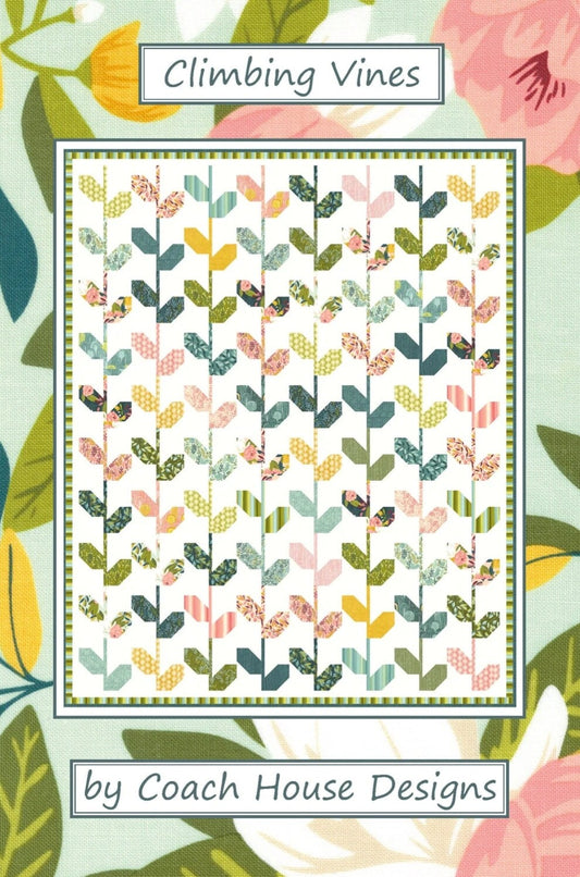 Climbing Vines Quilt Pattern By Coach House Designs 68"x84" CHD 2310