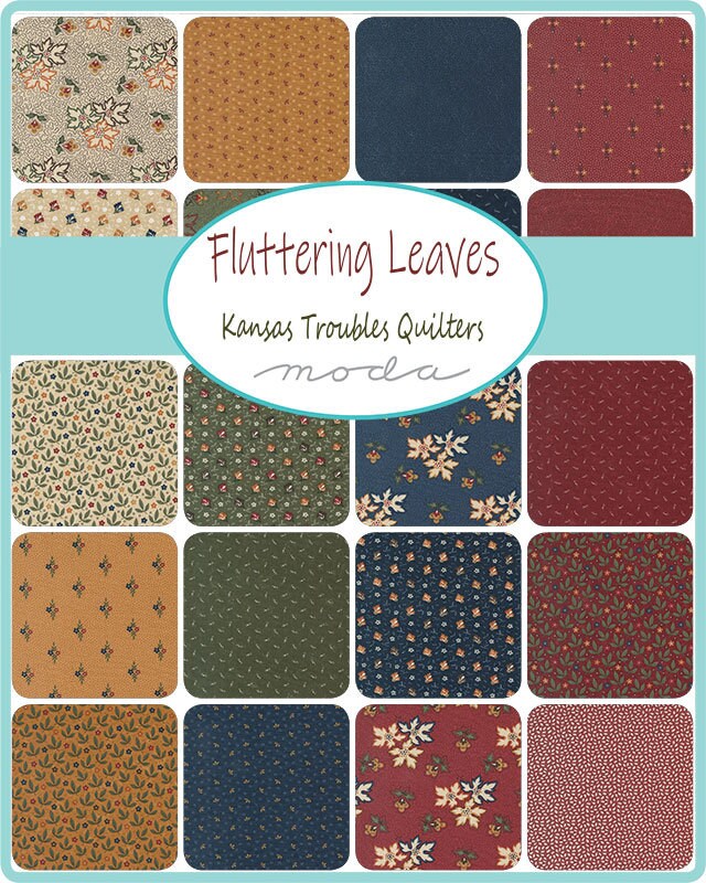 Fluttering Leaves Fat Quarter Bundle 40 pcs By Kansas Troubles For Moda